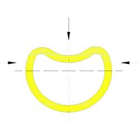 shaped slide ring